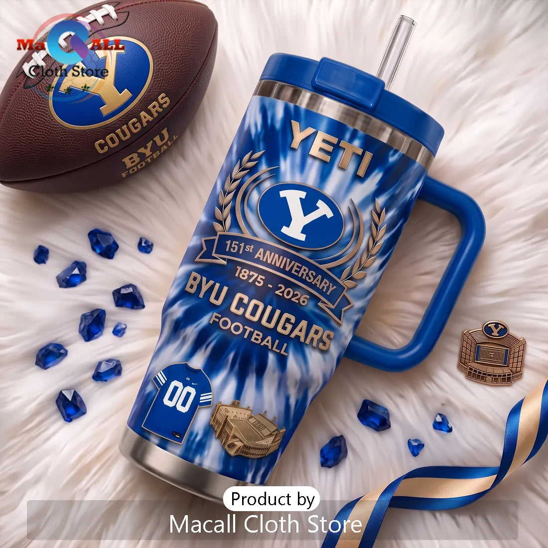 BYU Cougars 151st Anniversary Stanley Tumbler