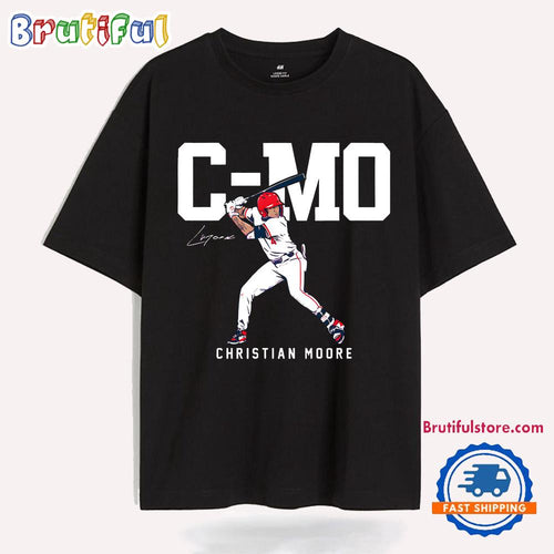 C Mo Christian Moore Los Angeles Angels Baseball T Shirt