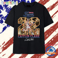 Caitlin Clark #22 Indiana Fever Signature Number Collage T Shirt