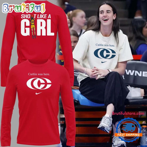 Caitlin Clark WNBA Caitlin Was Here 2025 Long Sleeve Shirt