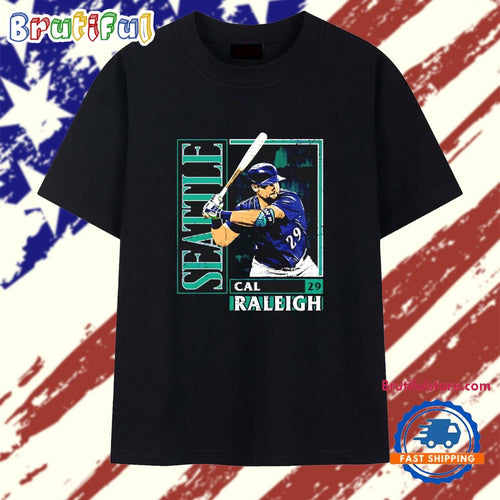 Cal Raleigh Seattle Mariners Card Style T Shirt