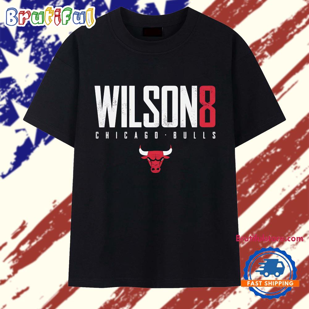 Caleb Wilson number 8 of Chicago Bulls logo T Shirt