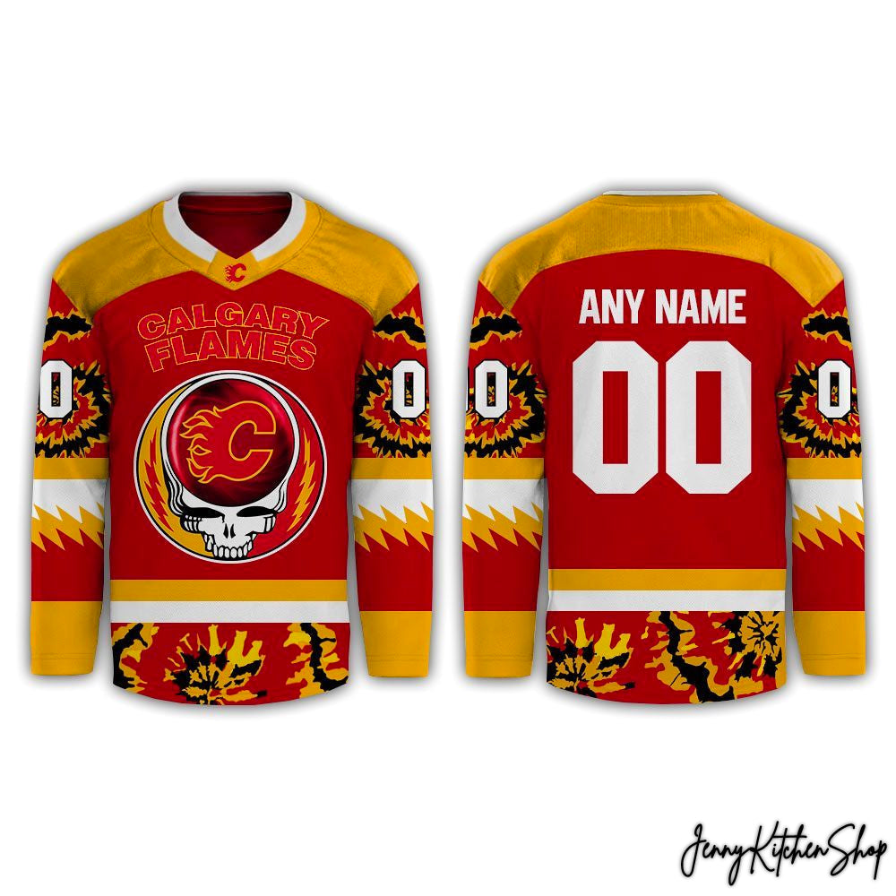 Calgary Flames Grateful Dead Night 2026 Hockey Jersey