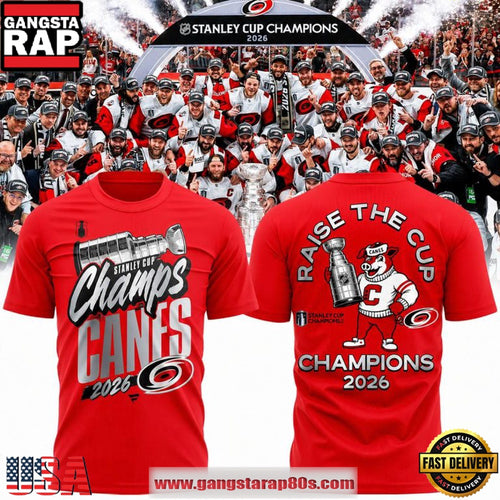 Carolina Hurricanes Big & Tall Locker Room 2026 Stanley Cup Champions Red T Shirt