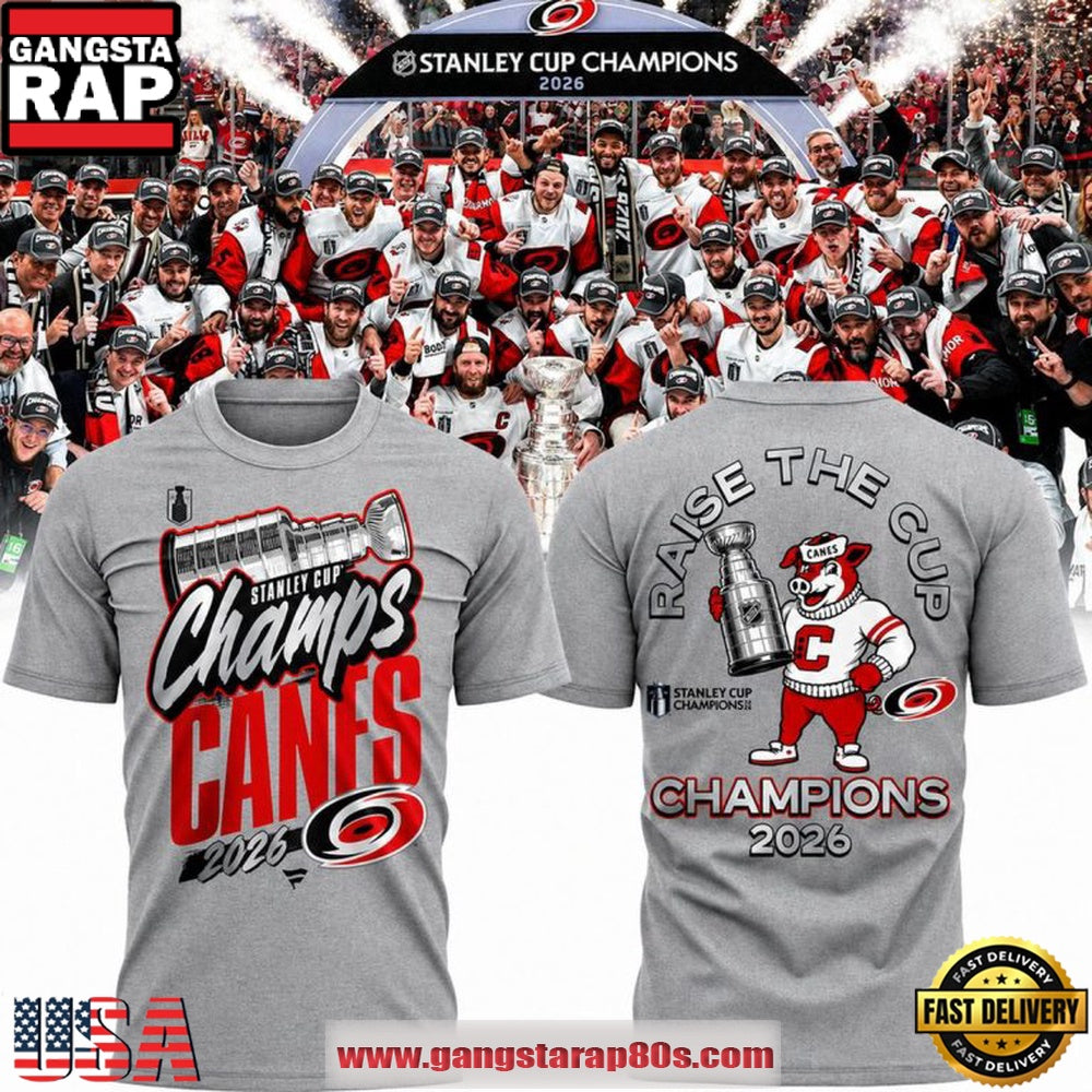 Carolina Hurricanes Big & Tall Locker Room 2026 Stanley Cup Champions T Shirt