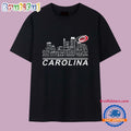 Carolina Hurricanes Skyline Names Logo 2025 T Shirt