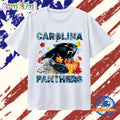 Carolina Panthers Football Autumn Leaves Pumpkin Graphic T Shirt