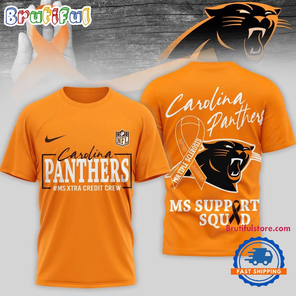 Carolina Panthers NFL Multiple Scleross Support 3D T Shirt