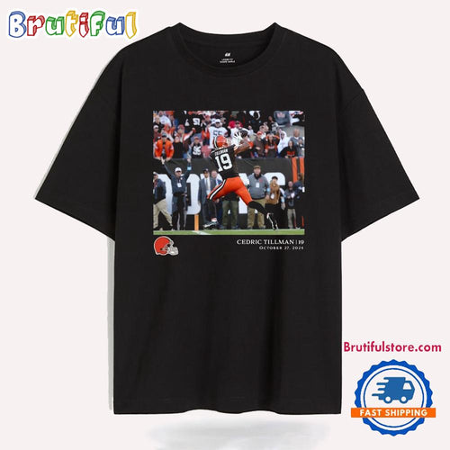 Cedric Tillman Cleveland Browns NFL Flash Features Week 8 T Shirt