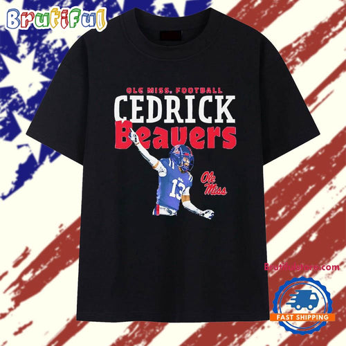 Cedrick Beaver illustrated Ole Miss Rebels T Shirt