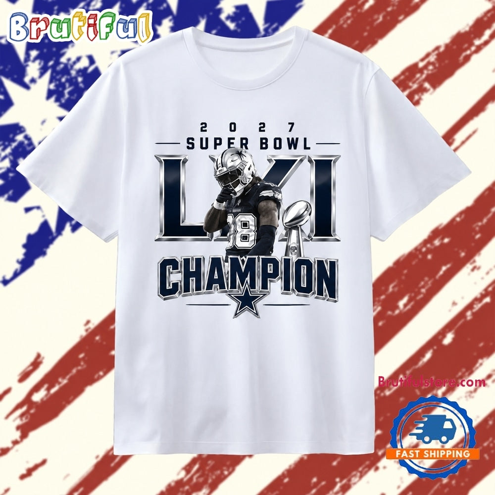 CeeDee Lamb 2027 Super Bowl Champion LXI T Shirt