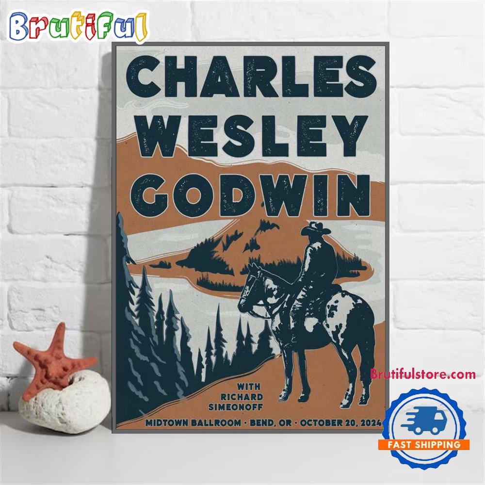 Charles Wesley Godwin At Midtown Ballroom In Bend OR On October 20 2024 Poster Canvas Art