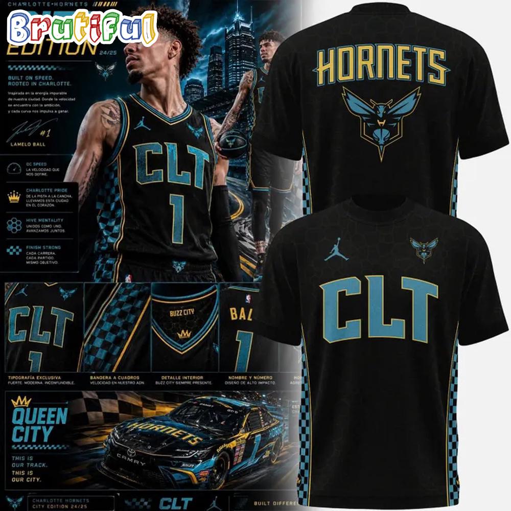Charlotte Hornets City Edition 2026 Black T Shirt
