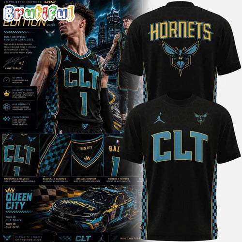 Charlotte Hornets City Edition 2026 Black T Shirt