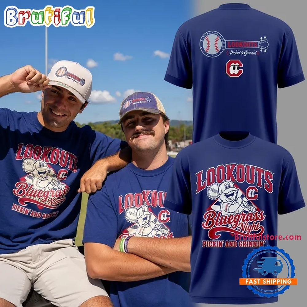 Chattanooga Lookouts Bluegrass Night Pickin’ & Grinnin’ T Shirt