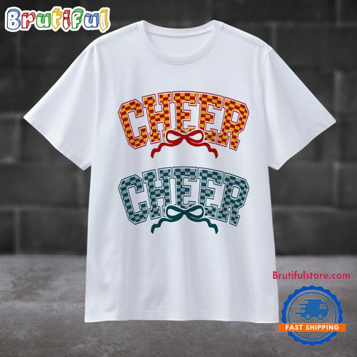 Cheerleader Football Coquette Chiefs American Football Design T Shirt