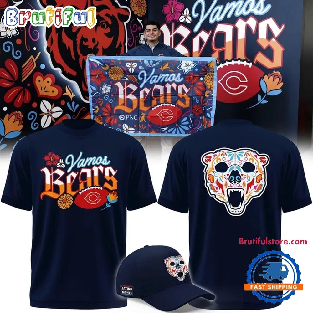 Chicago Bears 2026 Latino Heritage Month Vamos Bears 2026 T Shirt