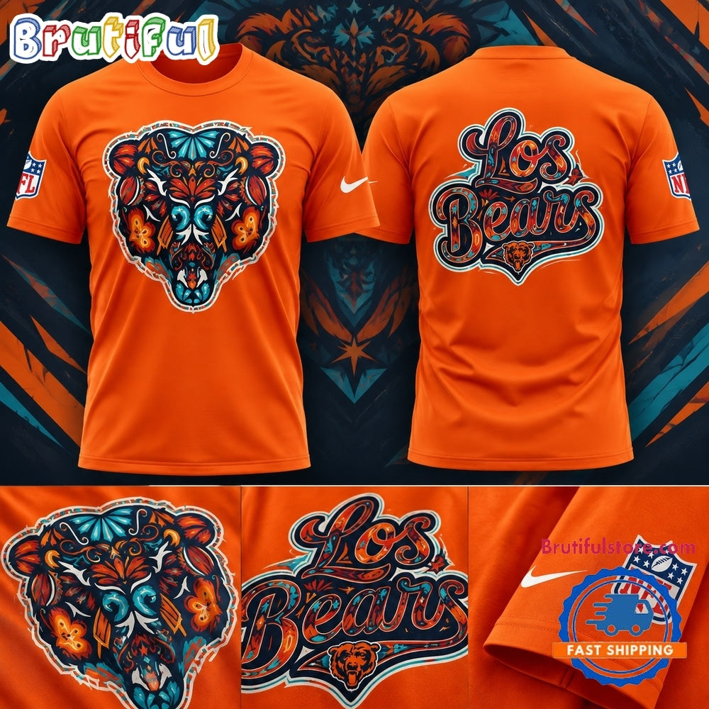 Chicago Bears 2026 Latino Heritage Month Vamos Bears Limited Edition 3D Shirt