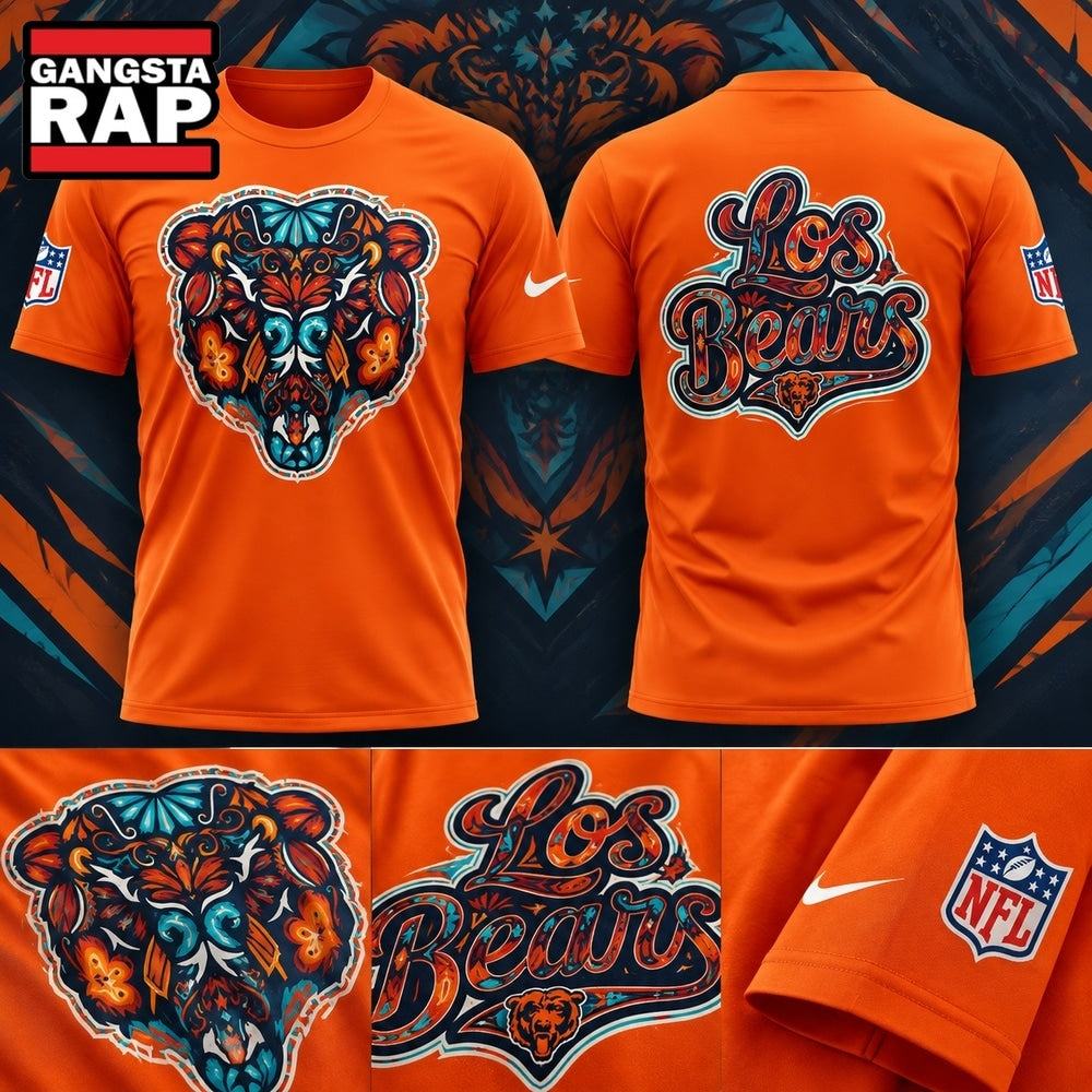 Chicago Bears 2026 Latino Heritage Month Vamos Bears Limited Edition 3D Shirt