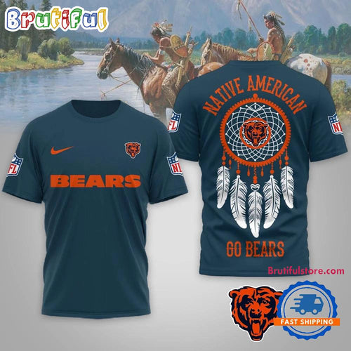 Chicago Bears 2026 NFL Native American Unisex 3D Shirt
