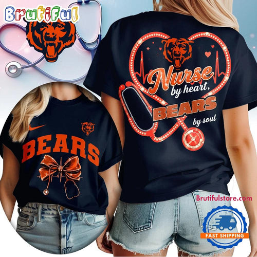 Chicago Bears 2026 NFL Nurse By Heart Unisex 3D Shirt