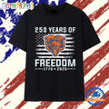 Chicago Bears 250 years of freedom 1776 2026 T Shirt