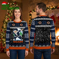 Chicago Bears Dabbing Santa Ho Ho Ho Ugly Christmas Sweater