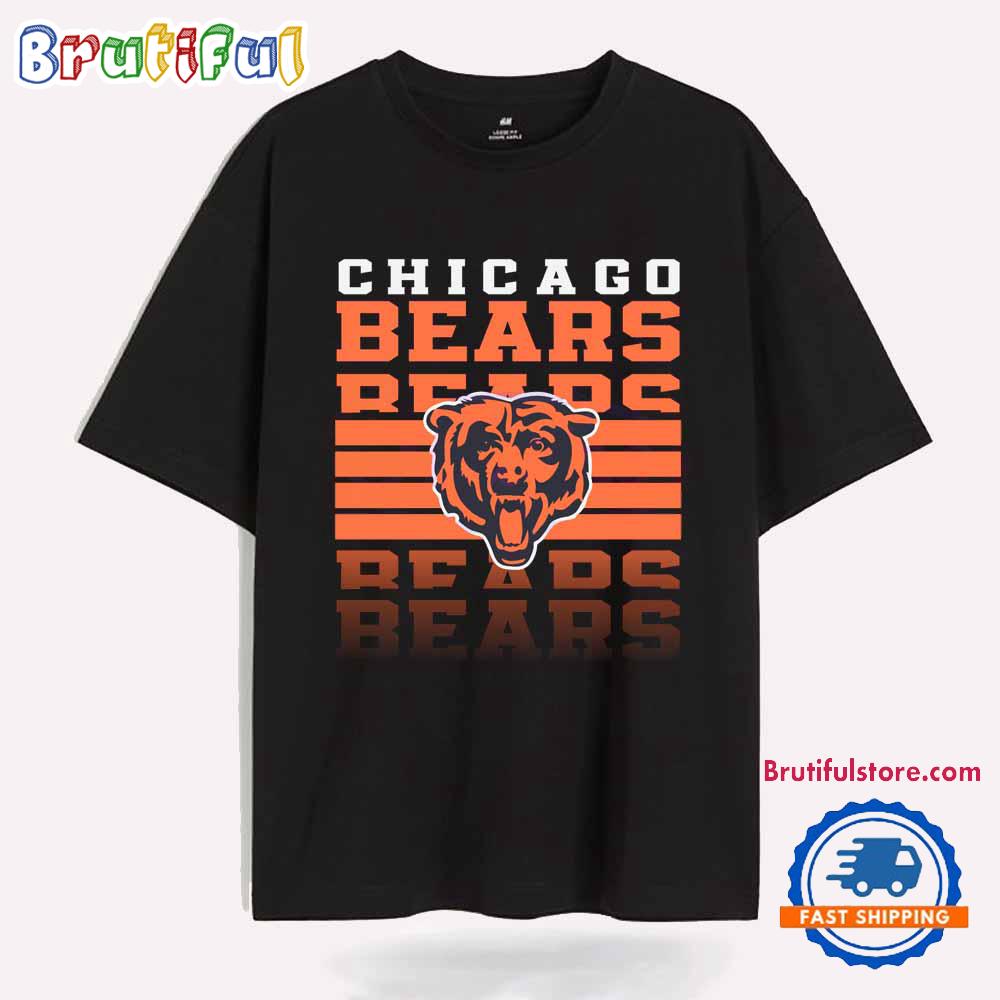 Chicago Bears Football Logo Echo Back To Back T Shirt