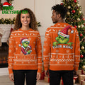 Chicago Bears Grinch Football Santa Hat Ugly Christmas Sweater Game Day Gift