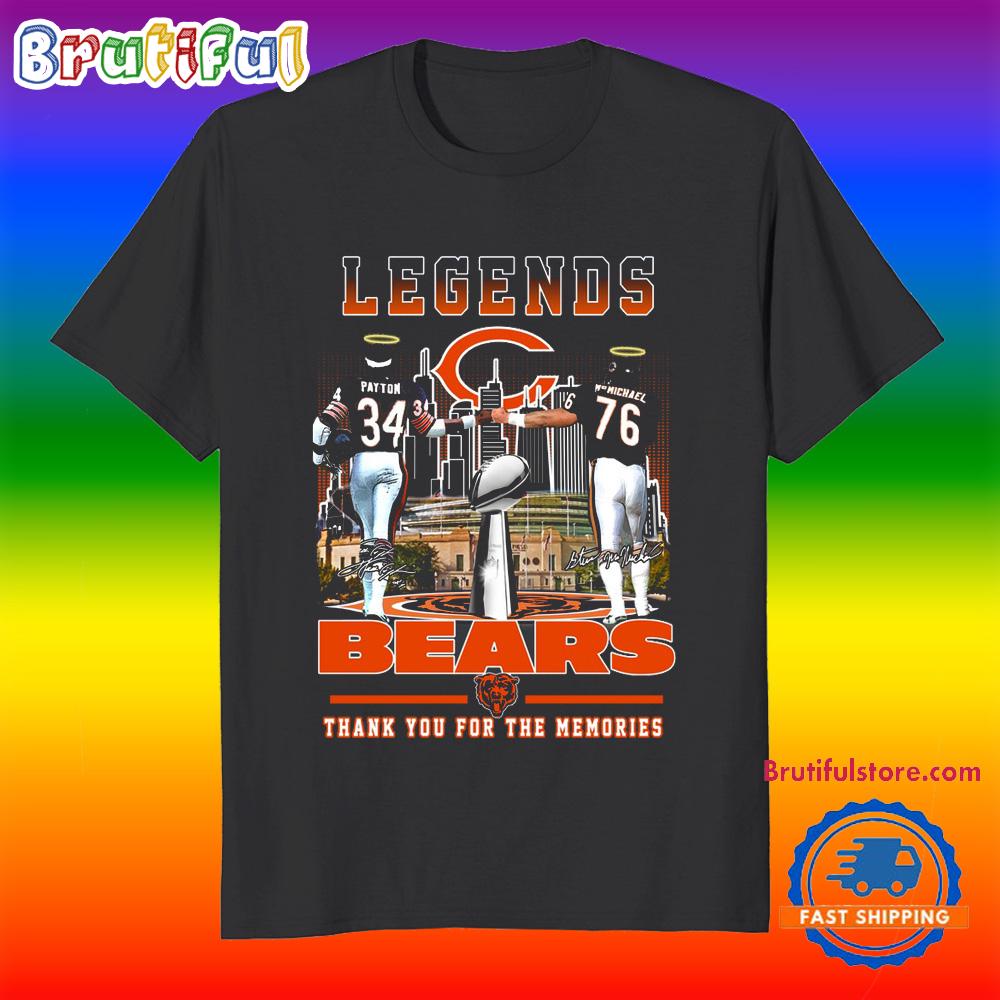 Chicago Bears Legends Thank You For The Memories 2025 T Shirt