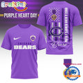 Chicago Bears National Purple Heart Day Limited Edition 3D Shirt