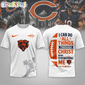 Chicago Bears NFL Christ Strengthens Me Limited Edition 3D Shirt
