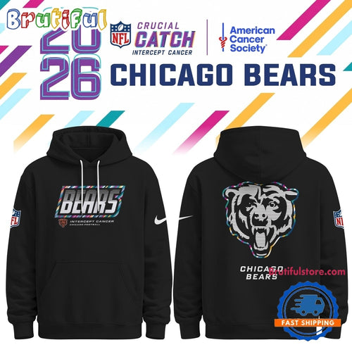 Chicago Bears NFL Crucial Catch 2026 Limited Edition Black Hoodie Shirt