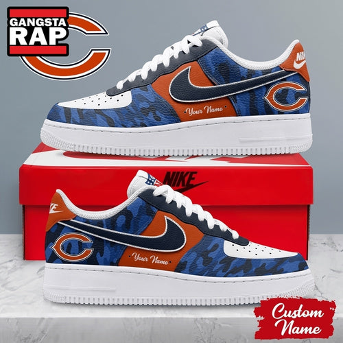 Chicago Bears NFL End Zone Energy Custom Air Force 1 Shoes Sneaker