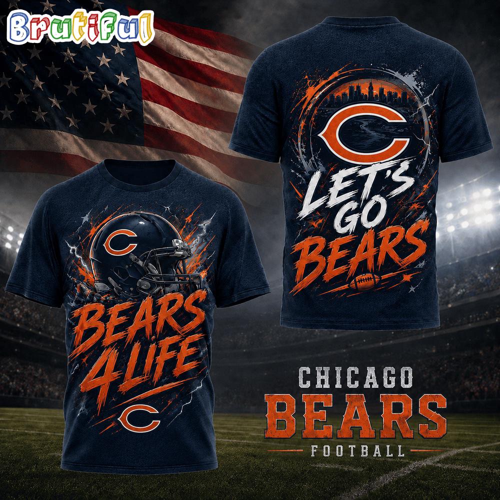 Chicago Bears NFL Fan For Life Limited Edition 3D Shirt