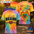 Chicago Bears NFL Pride Human Being Color May Vary 3D T Shirt