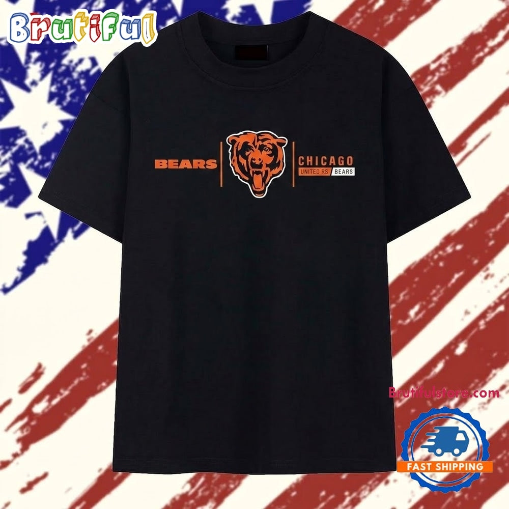 Chicago Bears United as Bears Logo NFL Football T Shirt