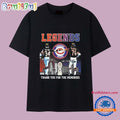 Chicago Bears Walter Payton x Steve McMichael Legends Signature Thank You For The Memories Skyline 2025 T Shirt