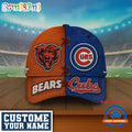 Chicago Bears x Chicago Cubs Sporty New Design Baseball Cap