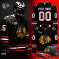 Chicago Blackhawks Back Legendary Black Alternate 2025 Hockey Jersey