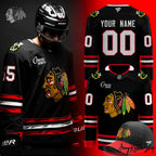 Chicago Blackhawks Back Legendary Black Alternate 2025 Hockey Jersey