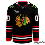 Chicago Blackhawks Back Legendary Black Alternate 2025 Hockey Jersey