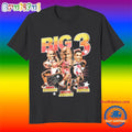 Chicago Bulls Big 3 Dennis Rodman Micheal Jordan Scottie Pippen Big Head T Shirt