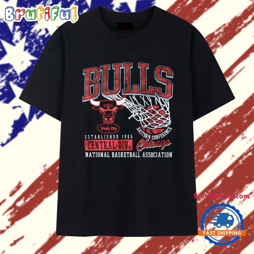 Chicago Bulls Windy City Established 1966 Central Div Eastern Conference T Shirt