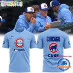 Chicago Cubs 2025 MLB New Season Light Blue Hoodie T-Shirt
