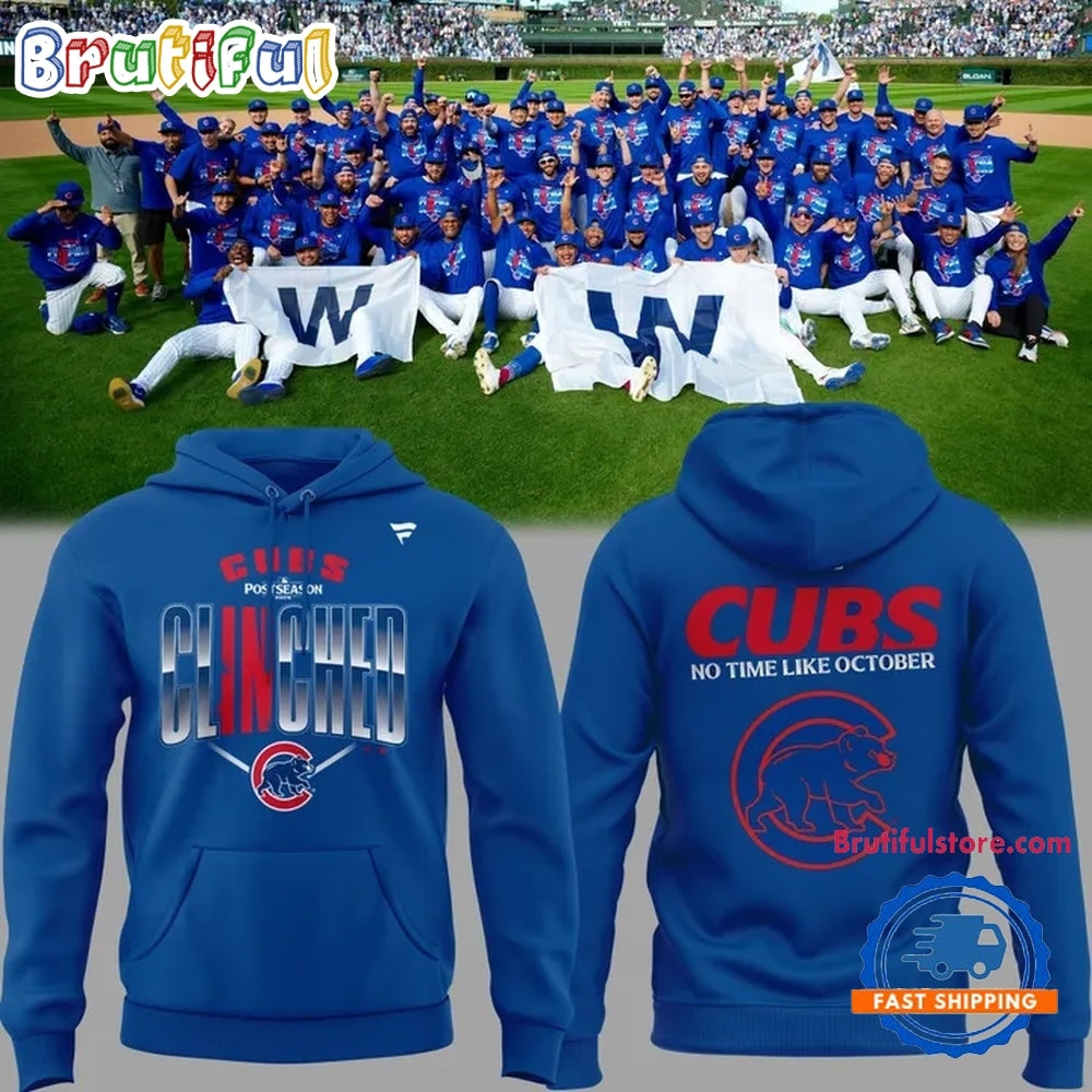 Chicago Cubs 2026 MLB Postseason No Time Like October Limited Edition Hoodie T-Shirt