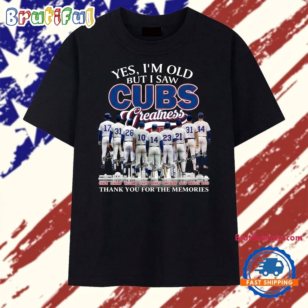 Chicago Cubs Greatness Legends Baseball Graphic T Shirt