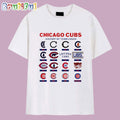 Chicago Cubs History Of Team Logos 2025 T Shirt
