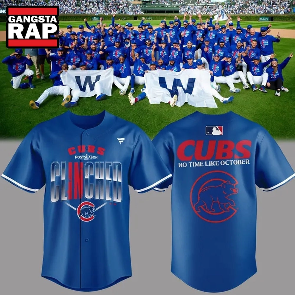 Chicago Cubs No Time Like October 2026 MLB Postseason Baseball Jersey