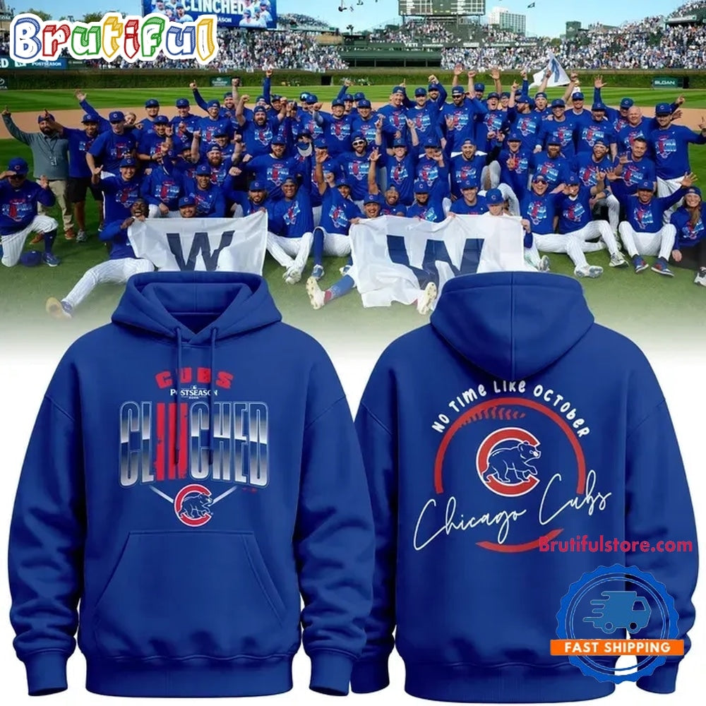 Chicago Cubs No Time Like October 2026 MLB Postseason Hoodie